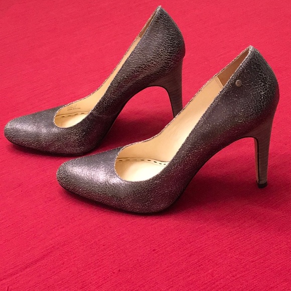 Coach Adina Crackled Pump in Gunmetal - Picture 5 of 8